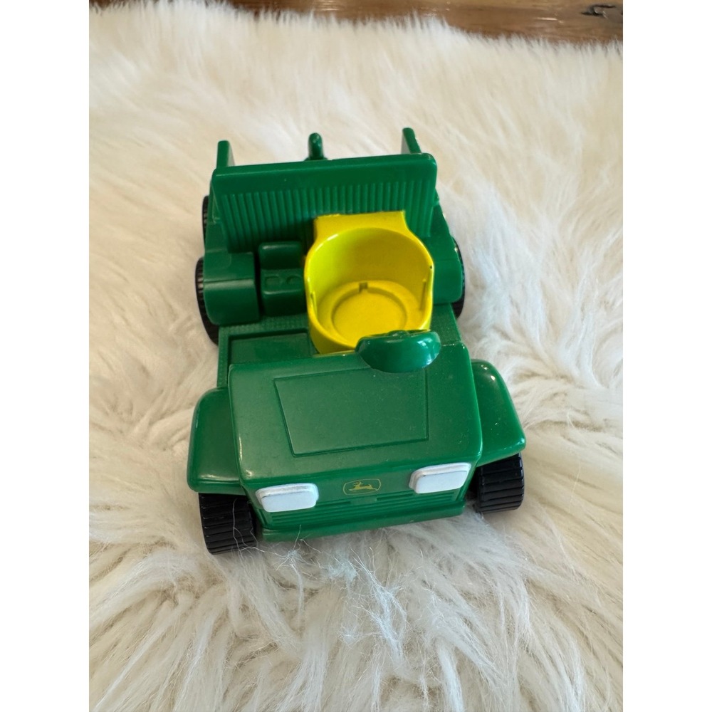 Little People John Deere Green Toy Tractor with Yellow Seat